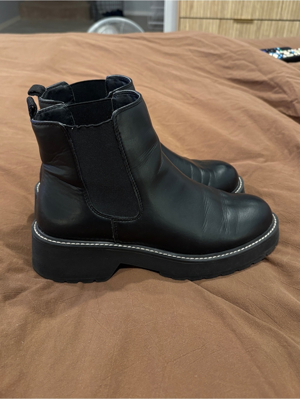 Madden Girl Black Faux
Leather Cindy Chelsea Ankle
Boots